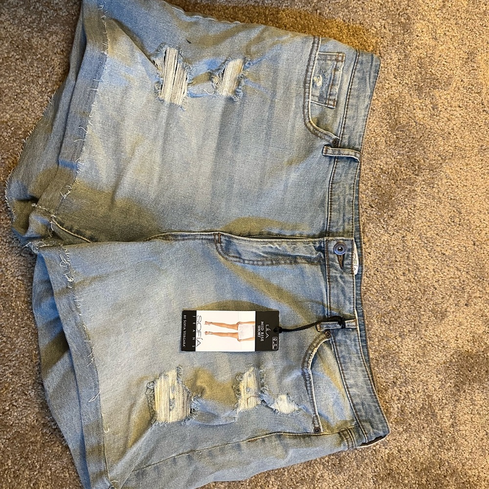 Sofia shorts high waisted denim